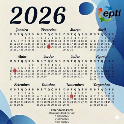 Calendário de Reuniões CONFI 2026